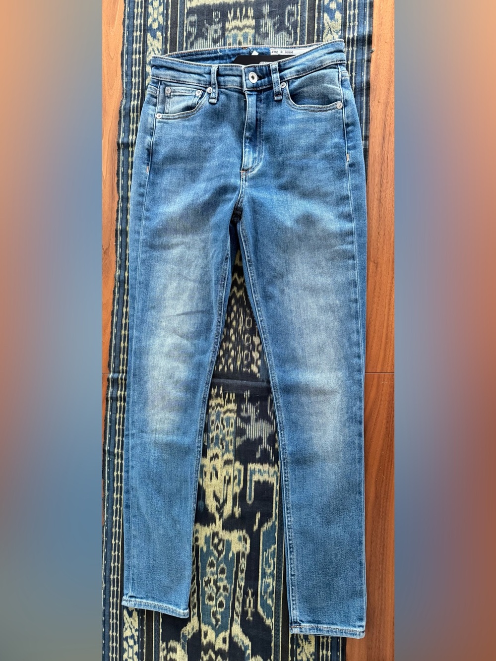 NWT rag & bone Nina High-Rise Skinny Jeans Size 25 Blue Wash